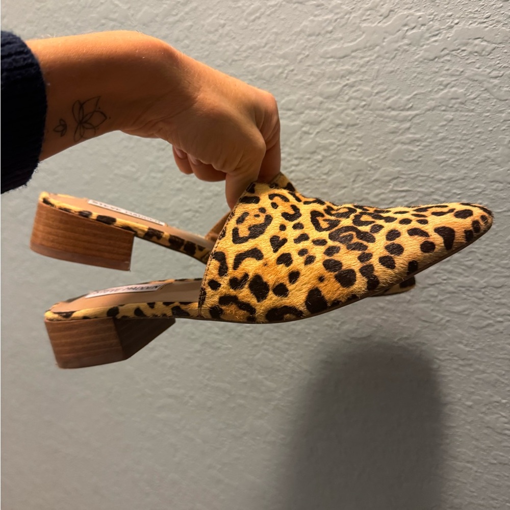 Steve Madden Animal Print Mules